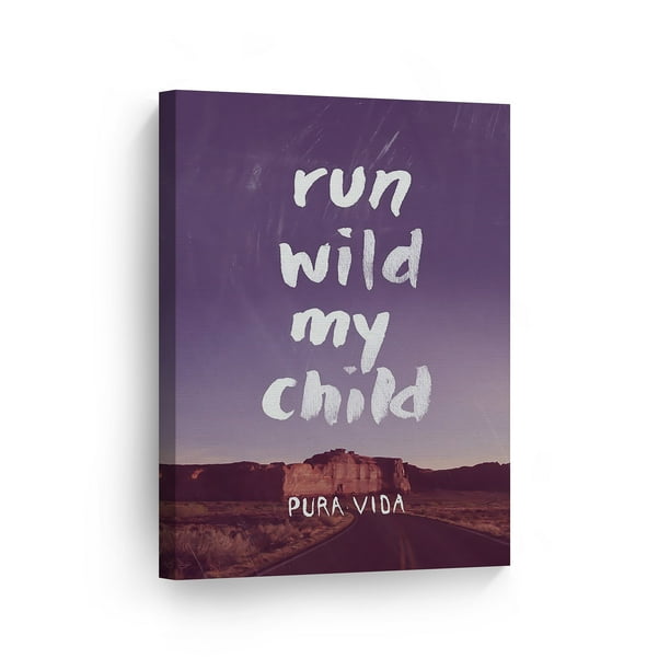 Bohemian "Run Wild My Child" Quote Original Digital Home Decor Print 8x10 